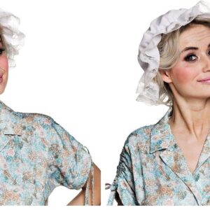 BOLAND — Bonnet de grand-mère blanc