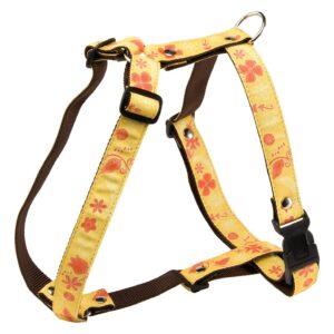 MARTIN SELLIER Floralies — Harnais pour chien jaune 15 mm S