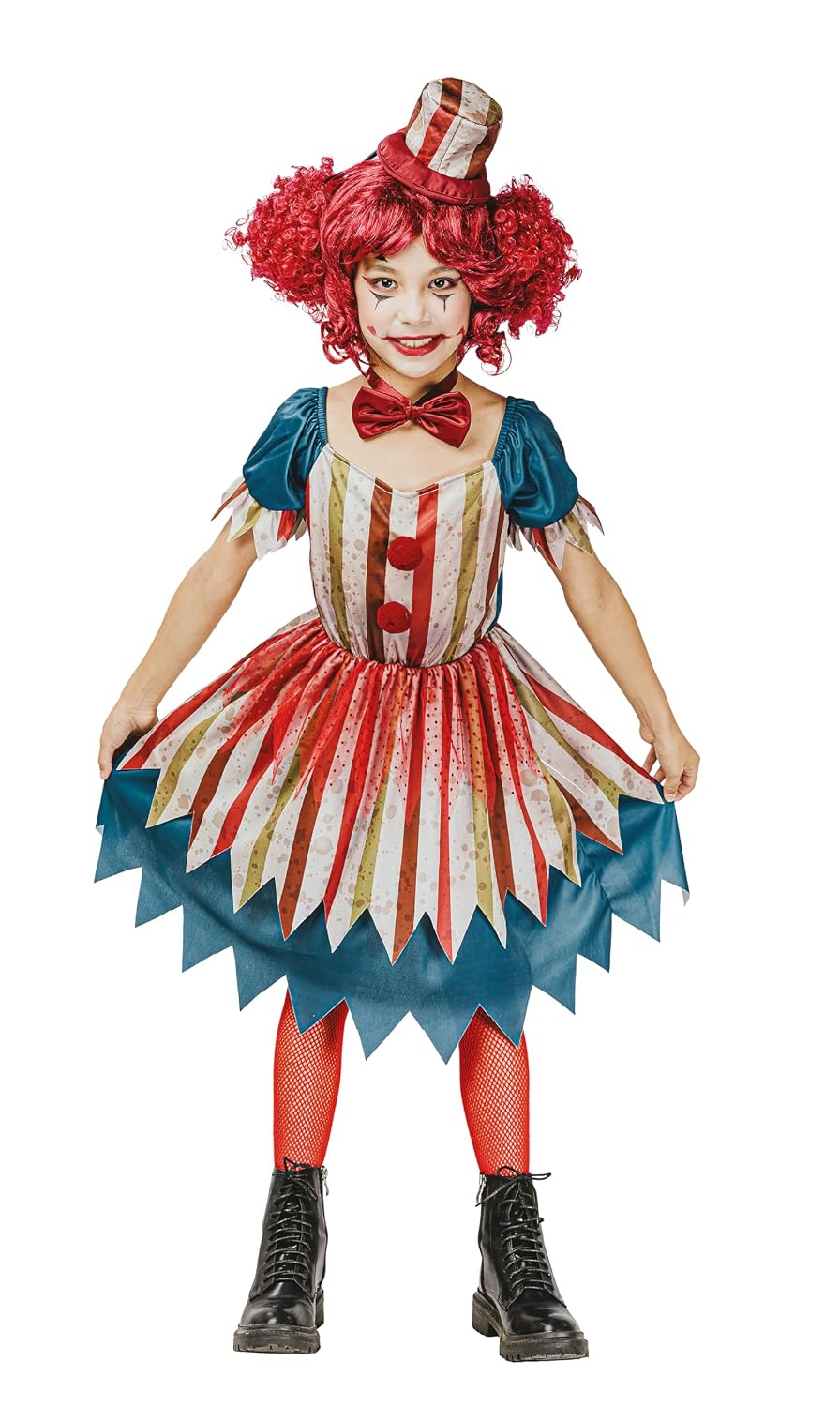 P'tit Clown — Déguisement robe clown vintage fille 10/12 ans