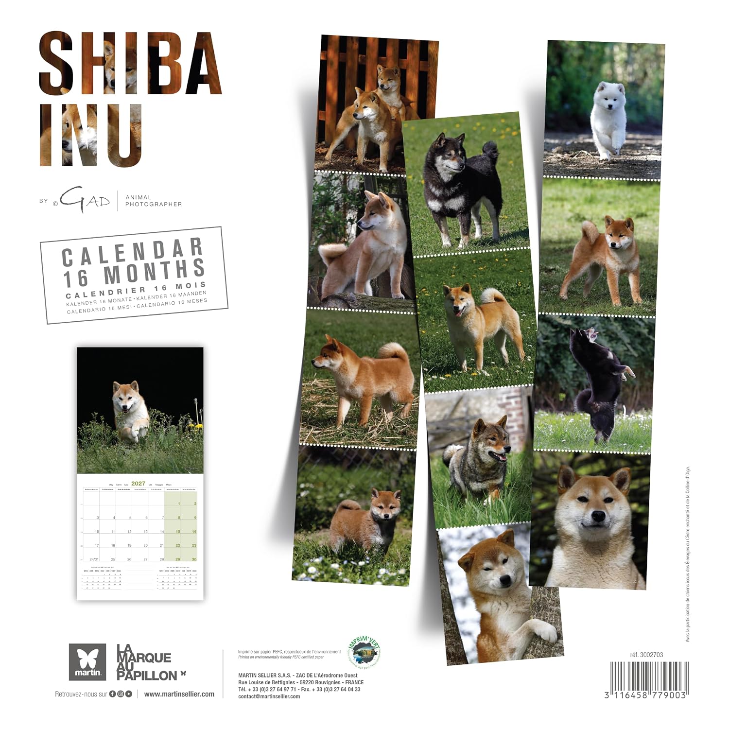 MARTIN — Calendrier Shiba Inu 2027