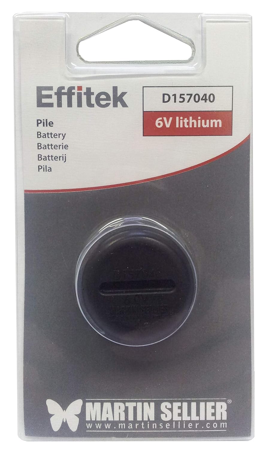 EFFITEK — Pile lithium 6V pour collier 1 One
