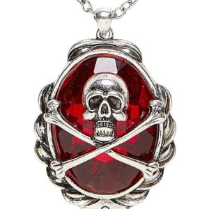 W WIDMANN MILANO Party Fashion — Collier tête de mort gemme rouge
