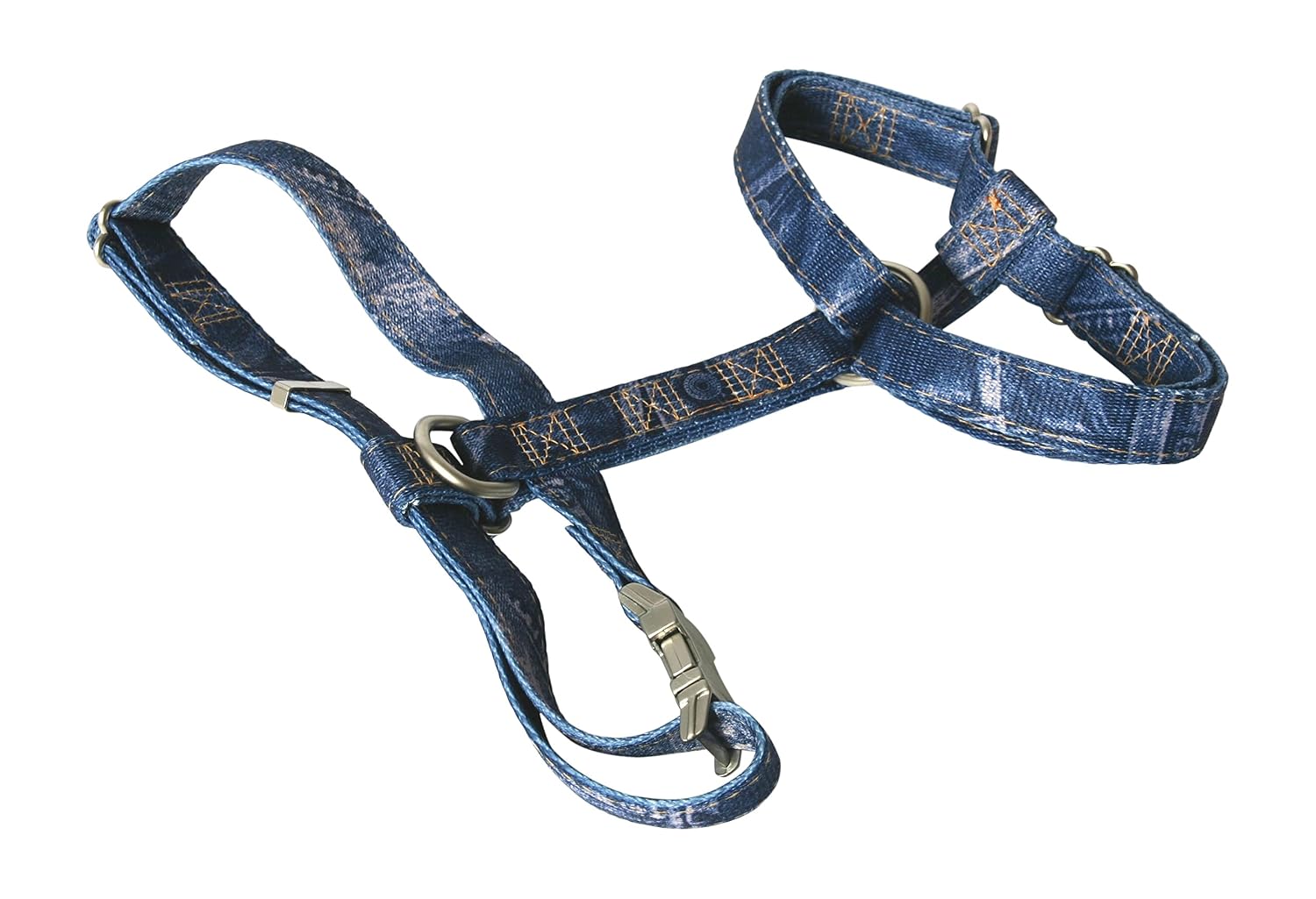MARTIN SELLIER — Harnais pour chien motif jean 25/70-90