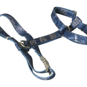 MARTIN SELLIER — Harnais pour chien motif jean 20/50-70