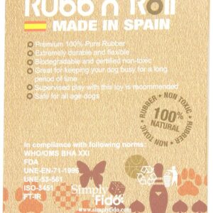 Alternative view of Simply Fido Rubb N Roll — Jouet pour chien en caoutchouc 12,7 cm