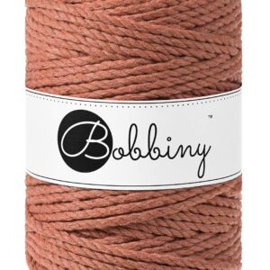 Bobbiny — Corde à macramé torsadée XXL 5 mm terracotta 100 m
